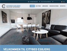 Tablet Screenshot of citybed.dk